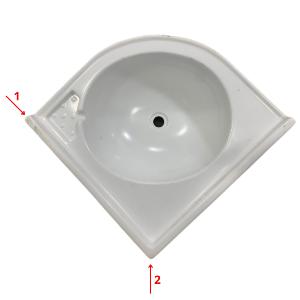 Lavabo rinconera 42 x 42 cm (RASTRO)